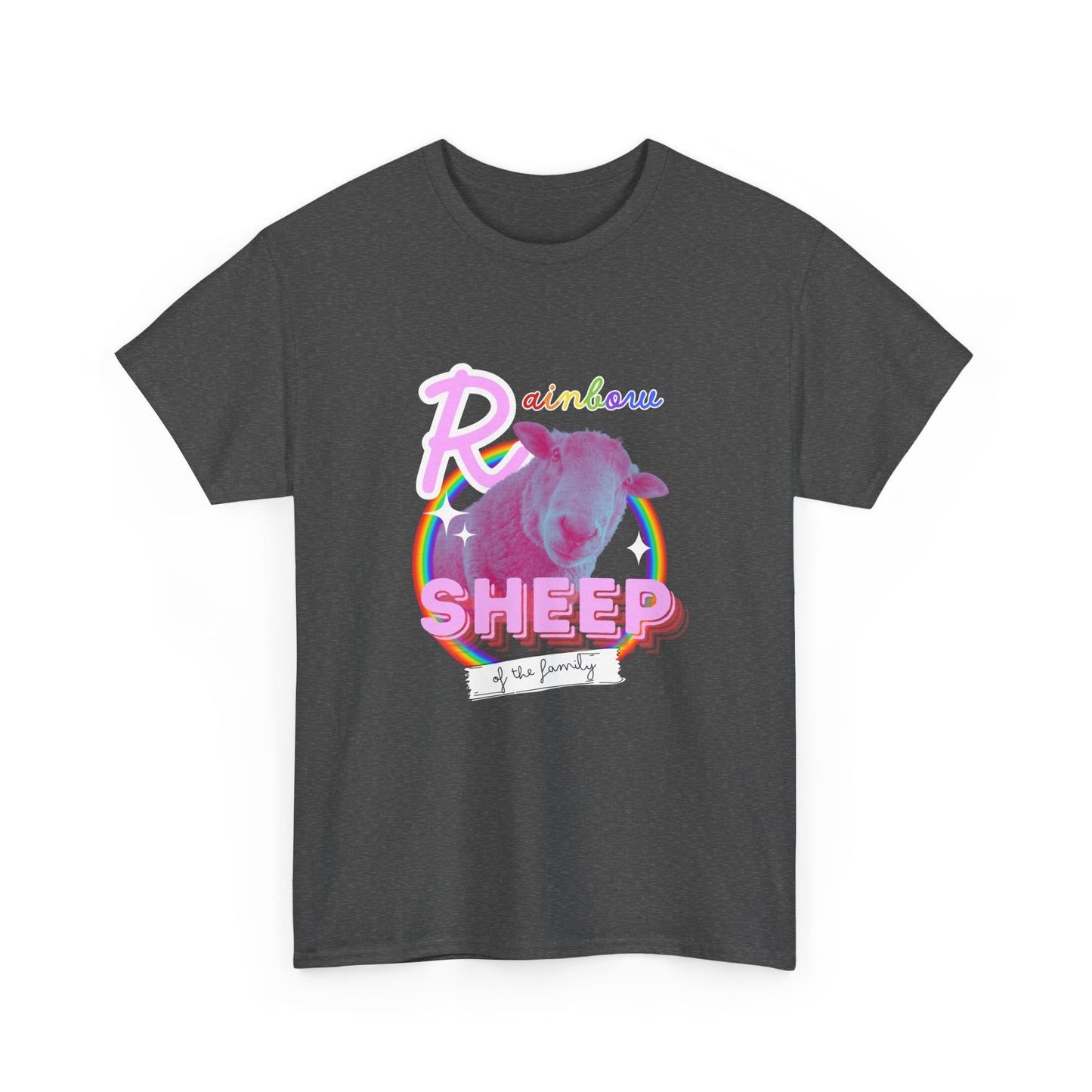 Rainbow Sheep - Heavy Cotton Tee