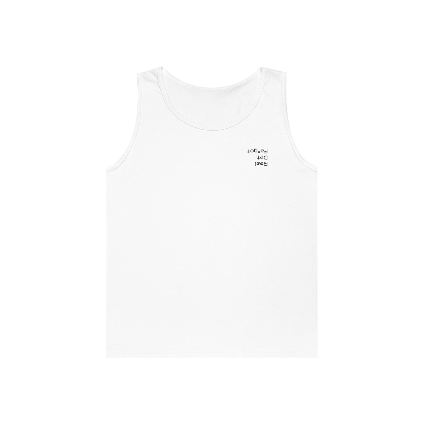 “Real Det. Fa*got” Unisex Heavy Cotton Tank Top