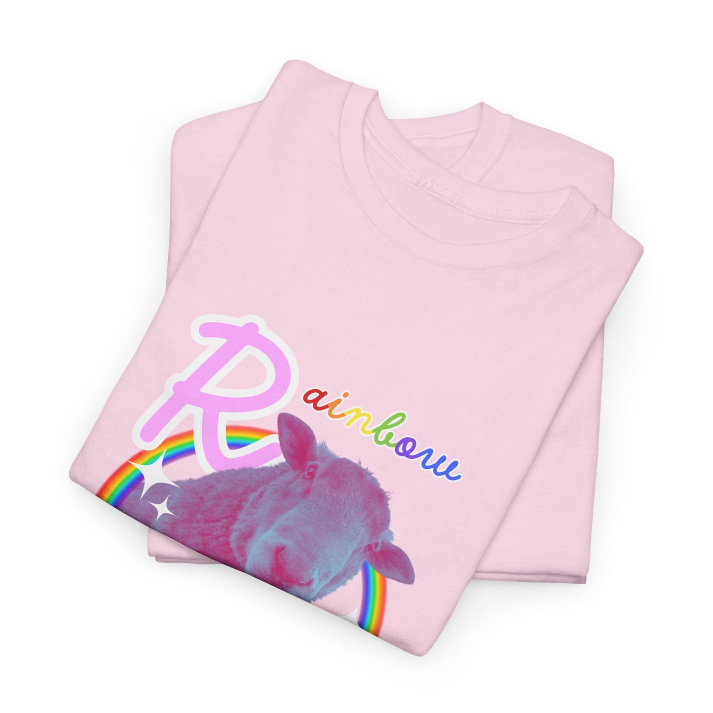 Rainbow Sheep - Heavy Cotton Tee