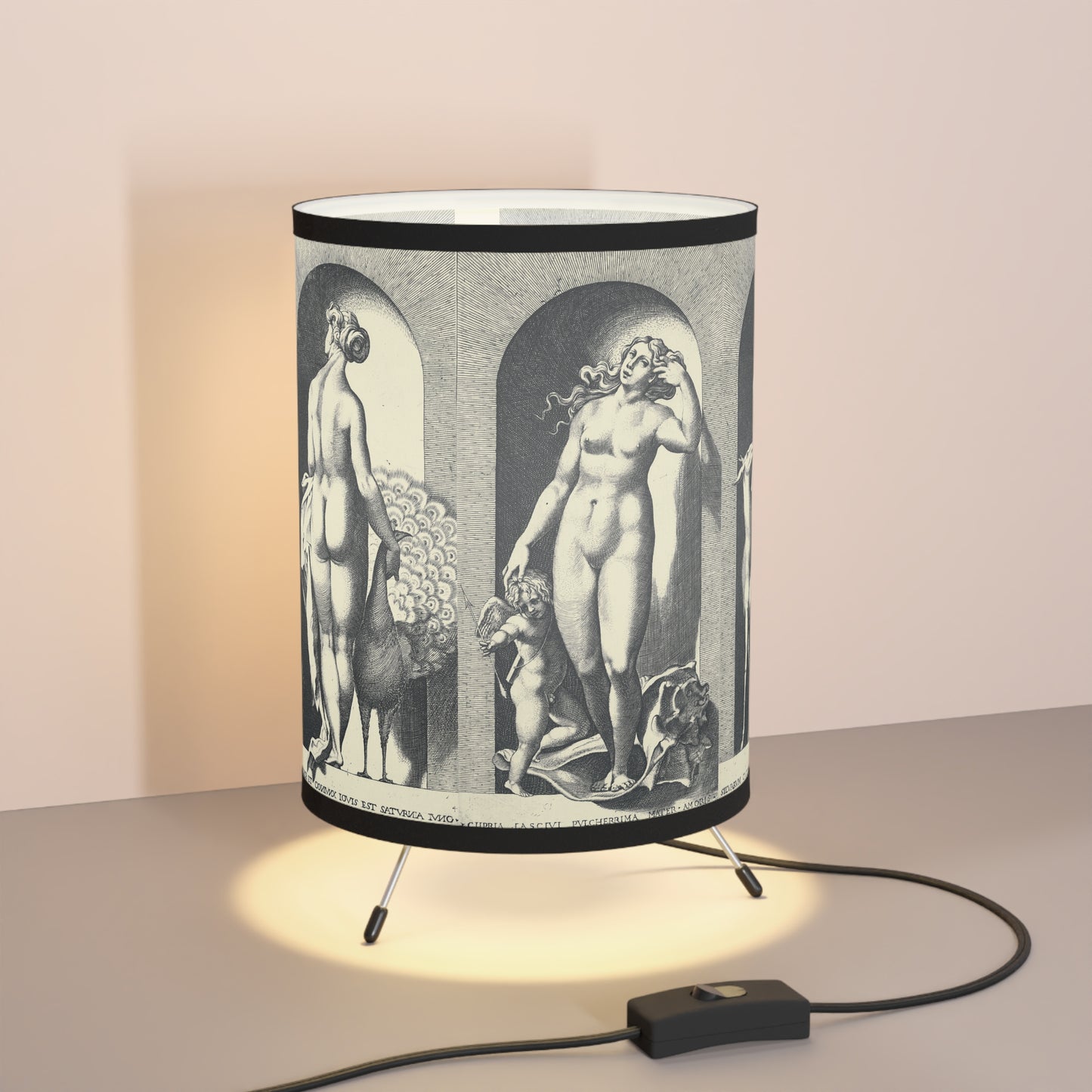 Mythological Goddesses Tripod Lamp