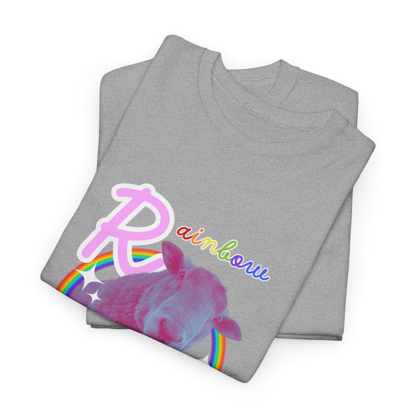 Rainbow Sheep - Heavy Cotton Tee