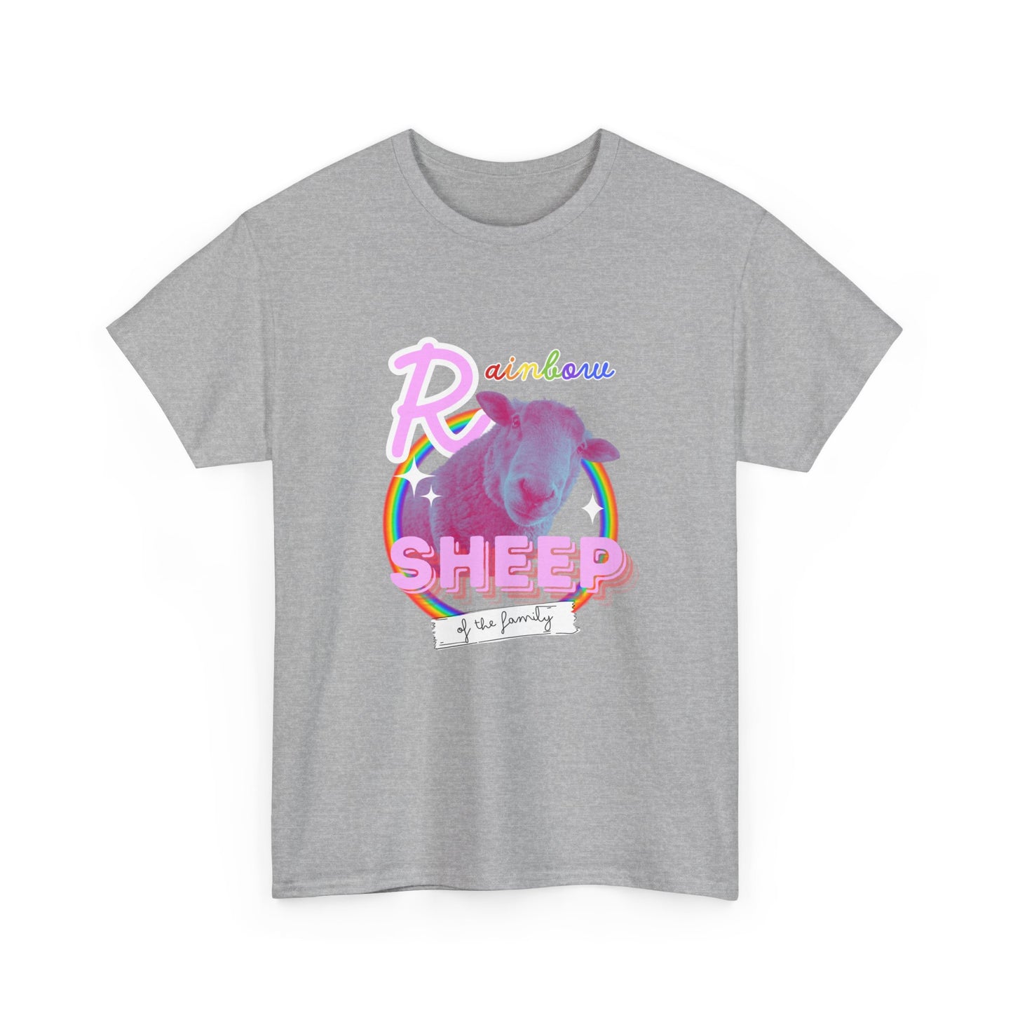 Rainbow Sheep - Heavy Cotton Tee