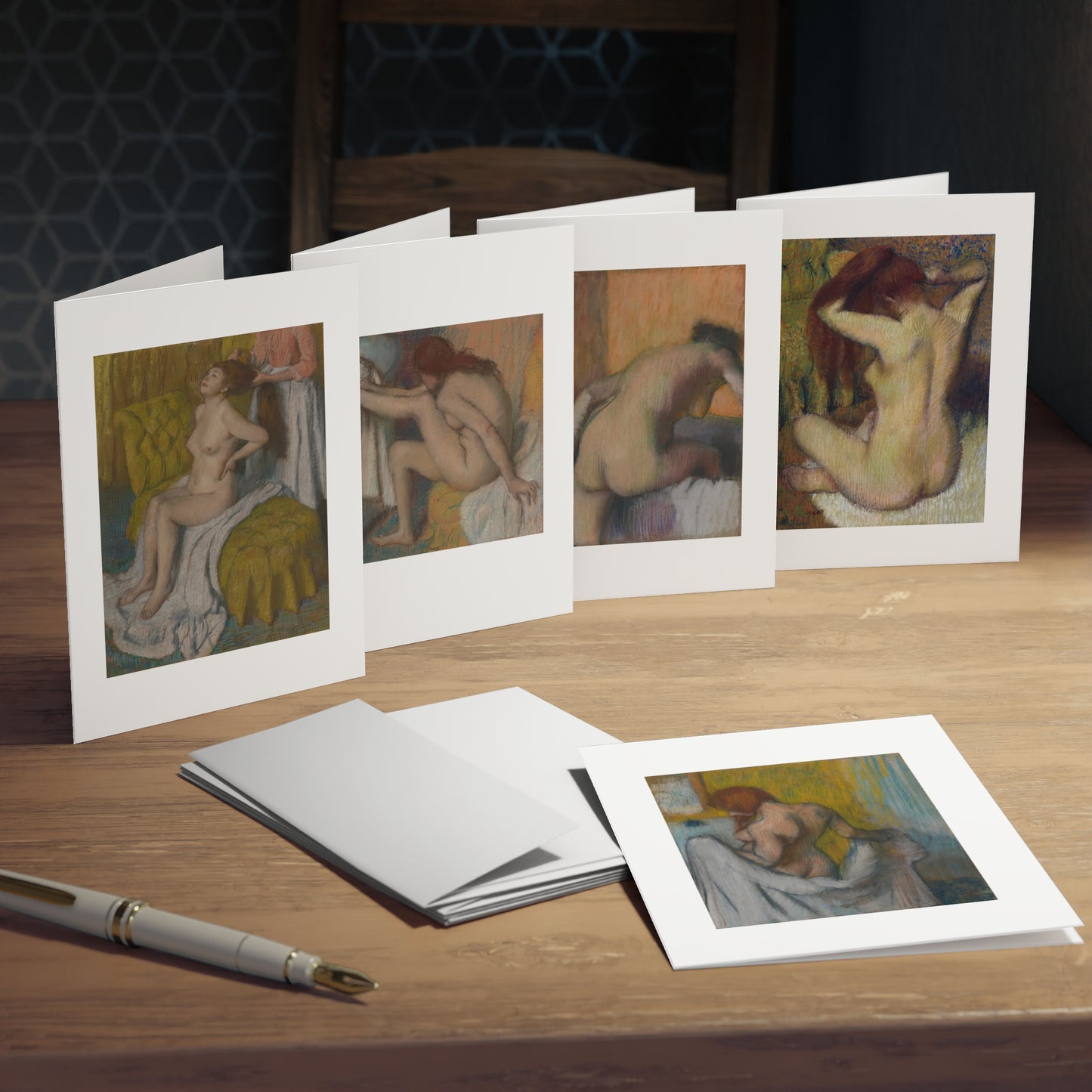 Painted Ladies of Edgar Degas - Blank Greeting Cards (5-Pack)