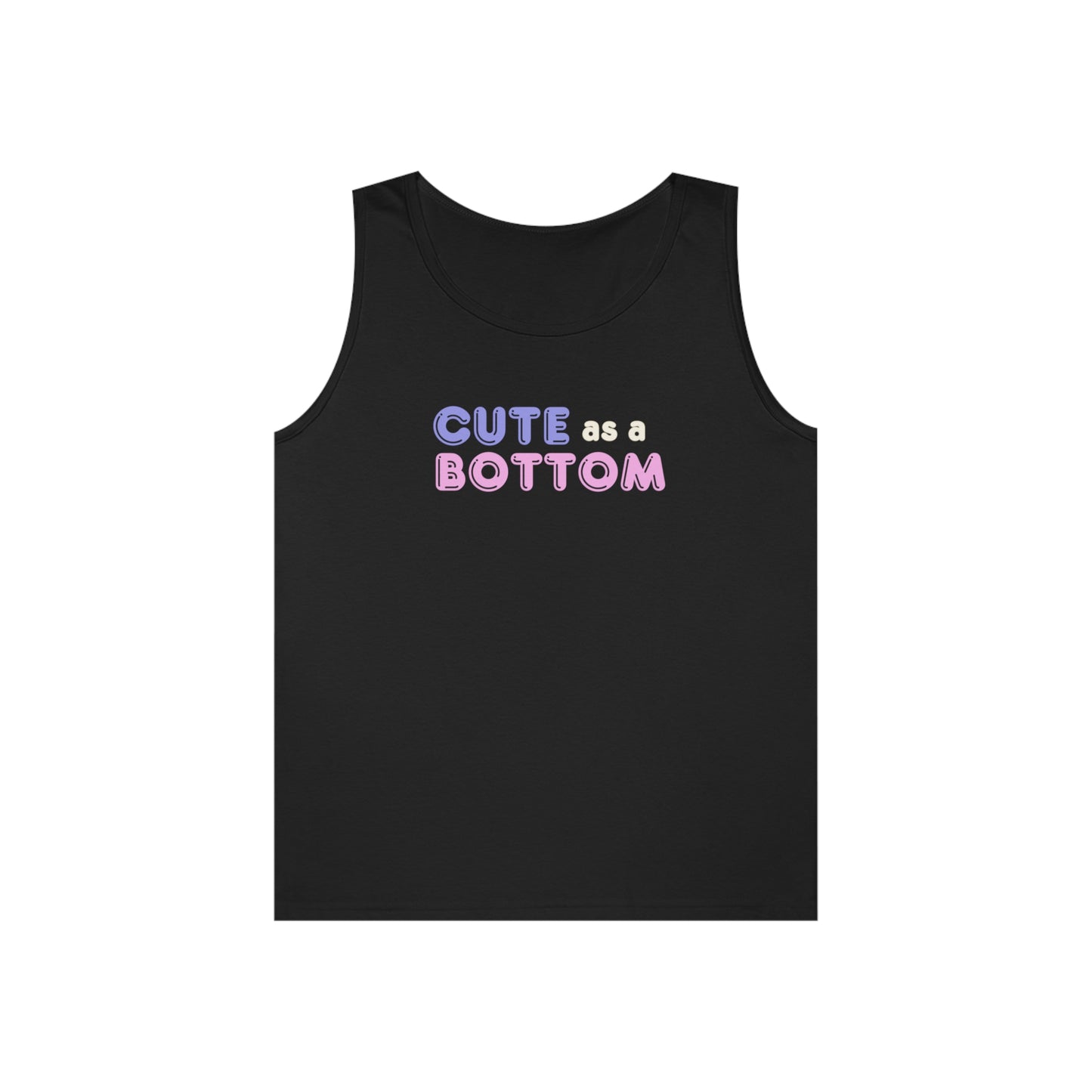 Cute as a Bottom - Cotton Tank Top