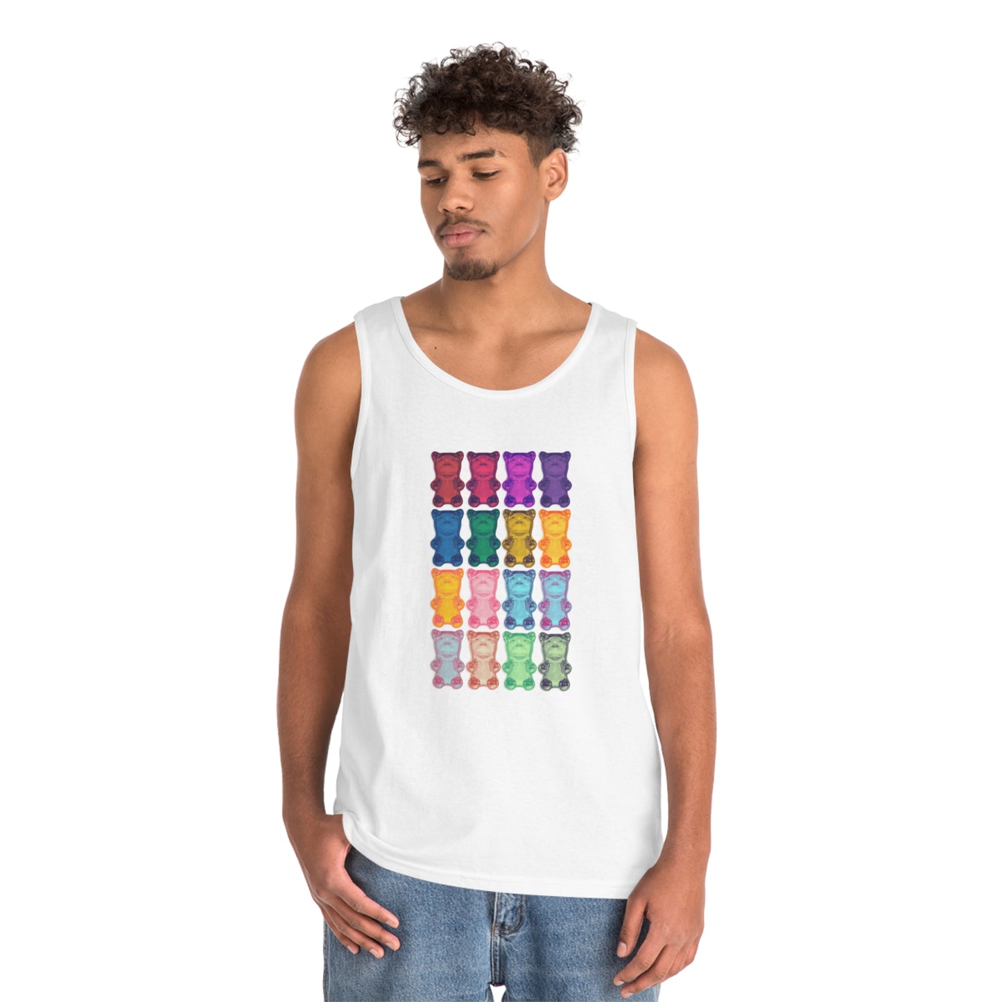 Rainbow Bear - Cotton Tank Top