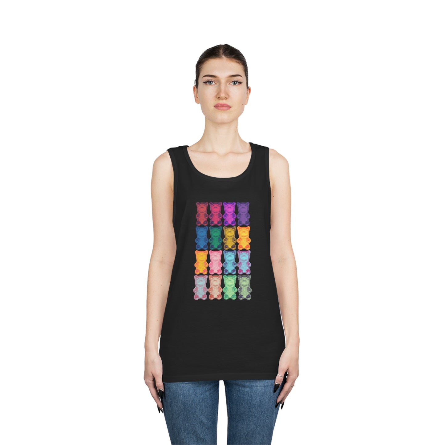 Rainbow Bear - Cotton Tank Top