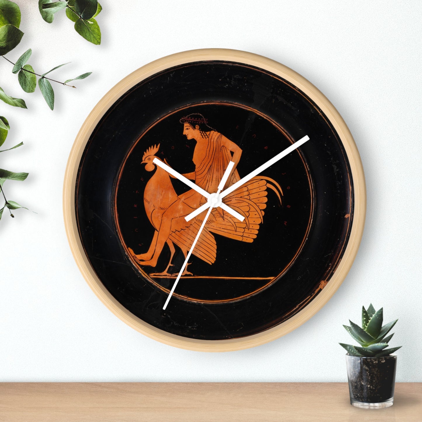 Classic Cock Riding Wall Clock