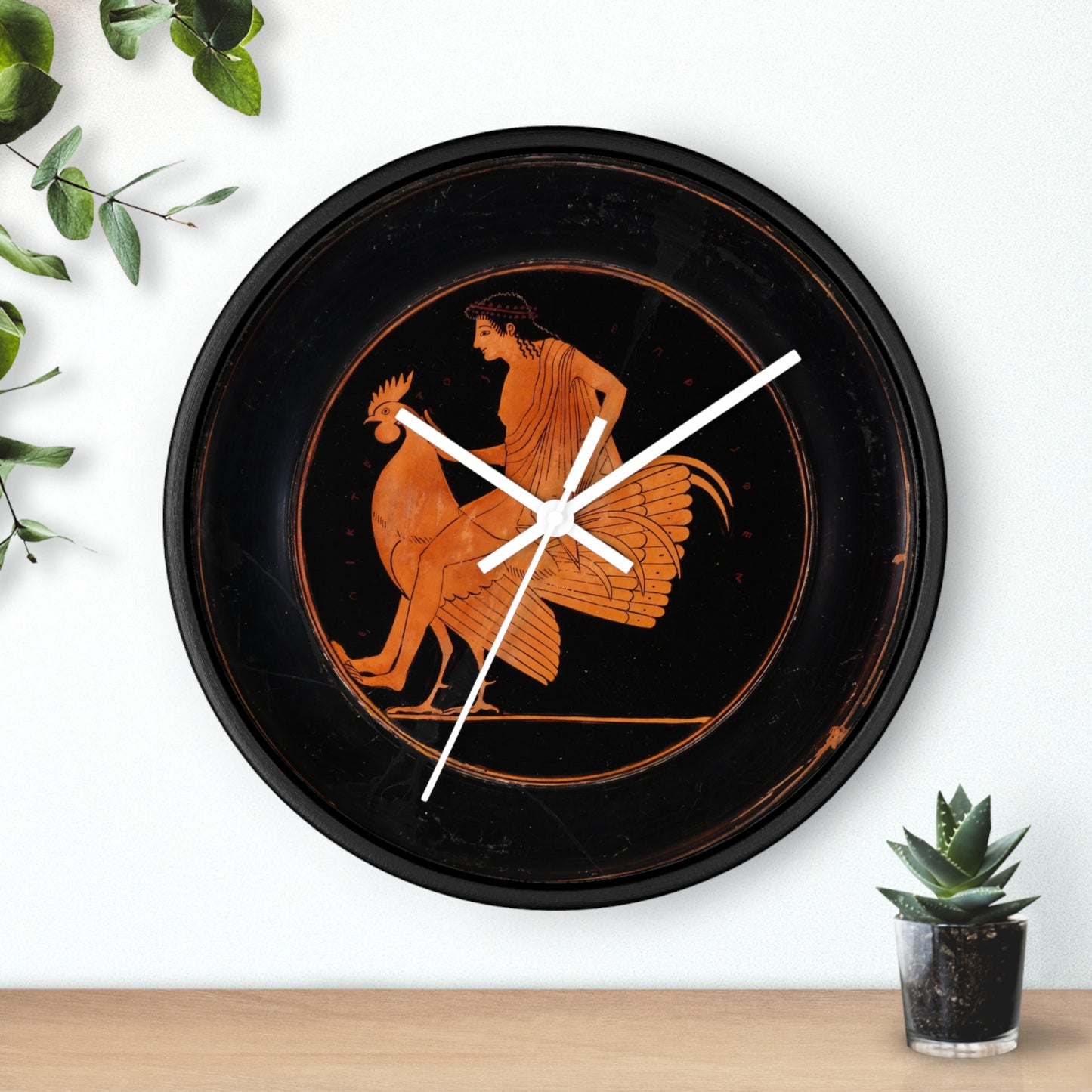 Classic Cock Riding Wall Clock