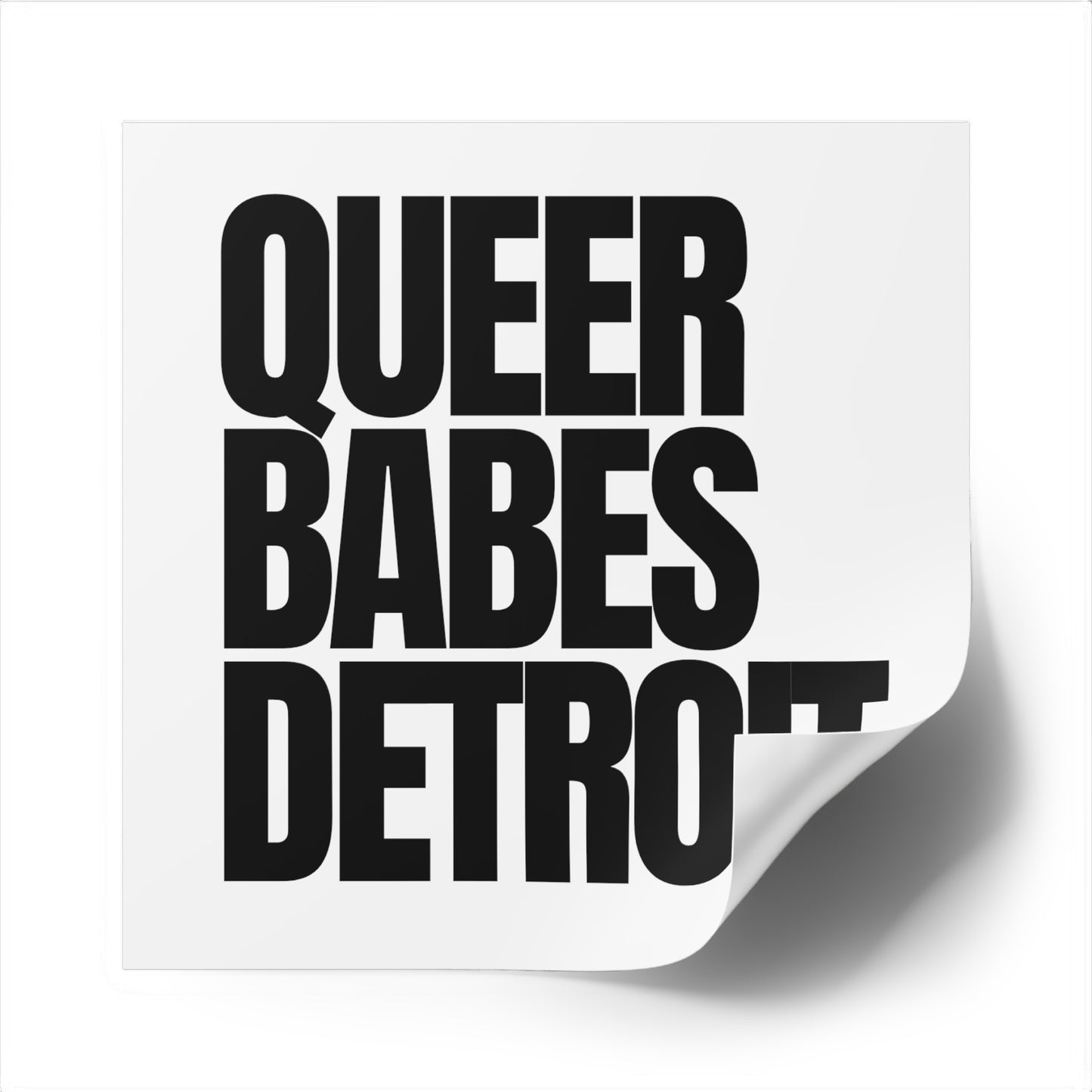 QUEER BABES DETROIT - Vinyl Sticker (Indoor\Outdoor)