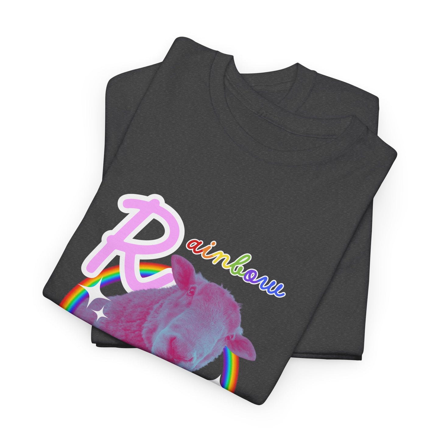 Rainbow Sheep - Heavy Cotton Tee