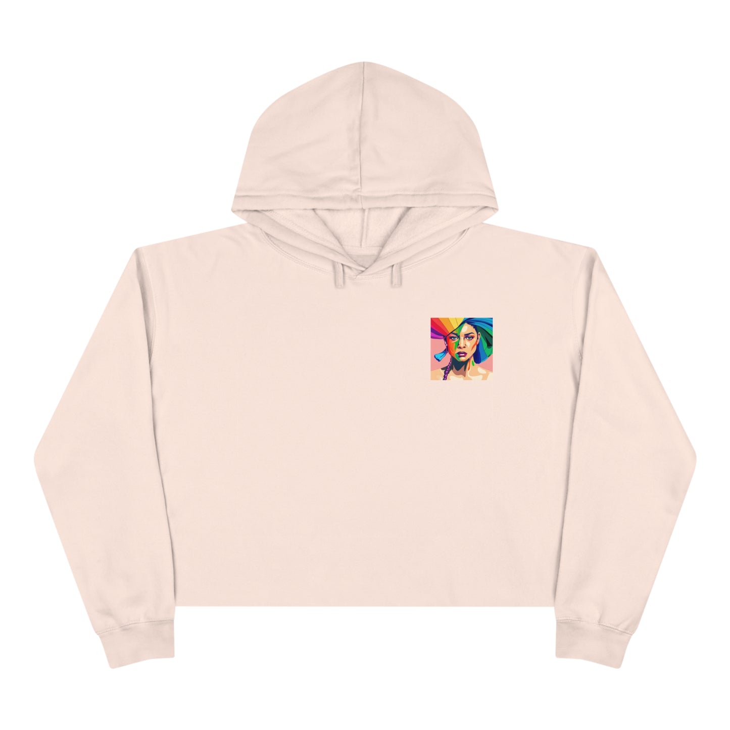 Strong Queer Pride Unisex Crop Hoodie