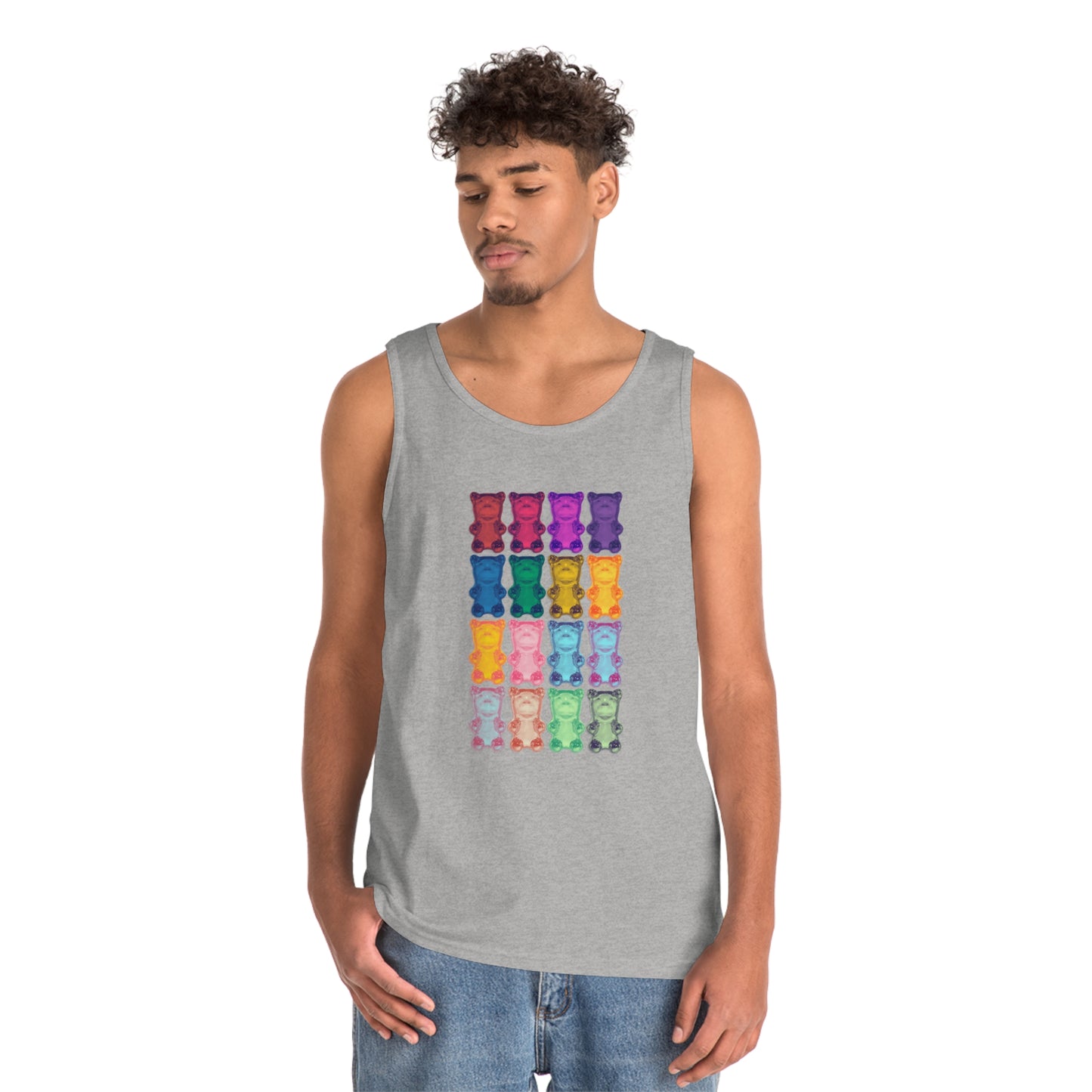 Rainbow Bear - Cotton Tank Top