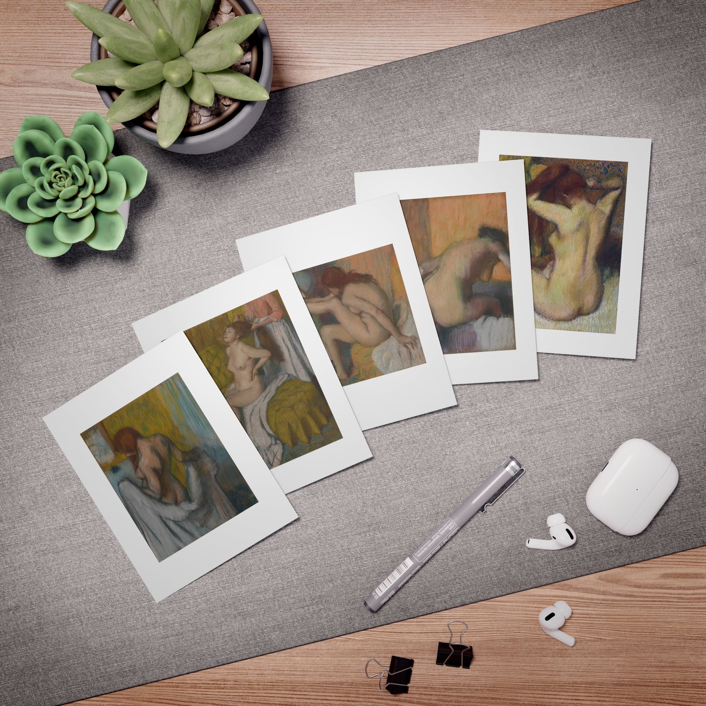 Painted Ladies of Edgar Degas - Blank Greeting Cards (5-Pack)