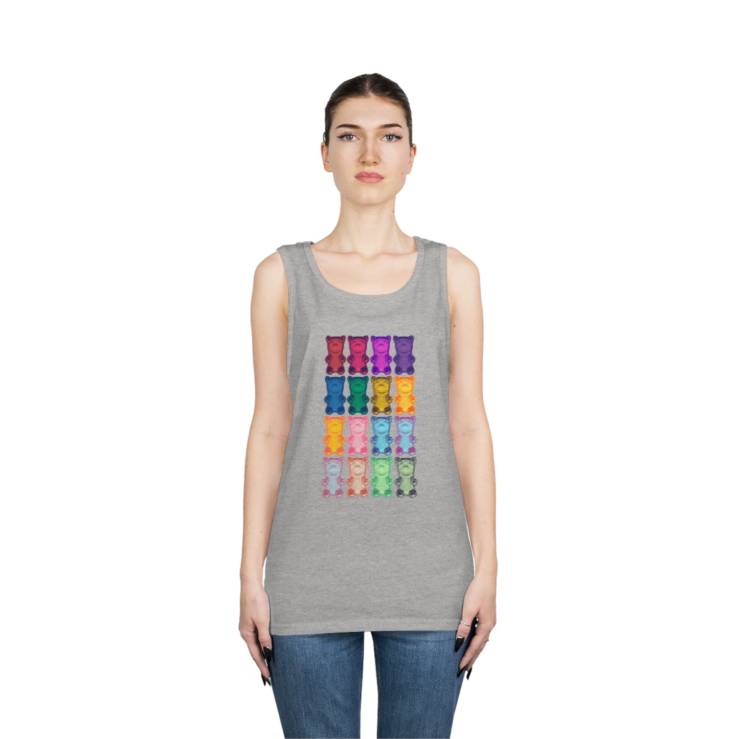 Rainbow Bear - Cotton Tank Top