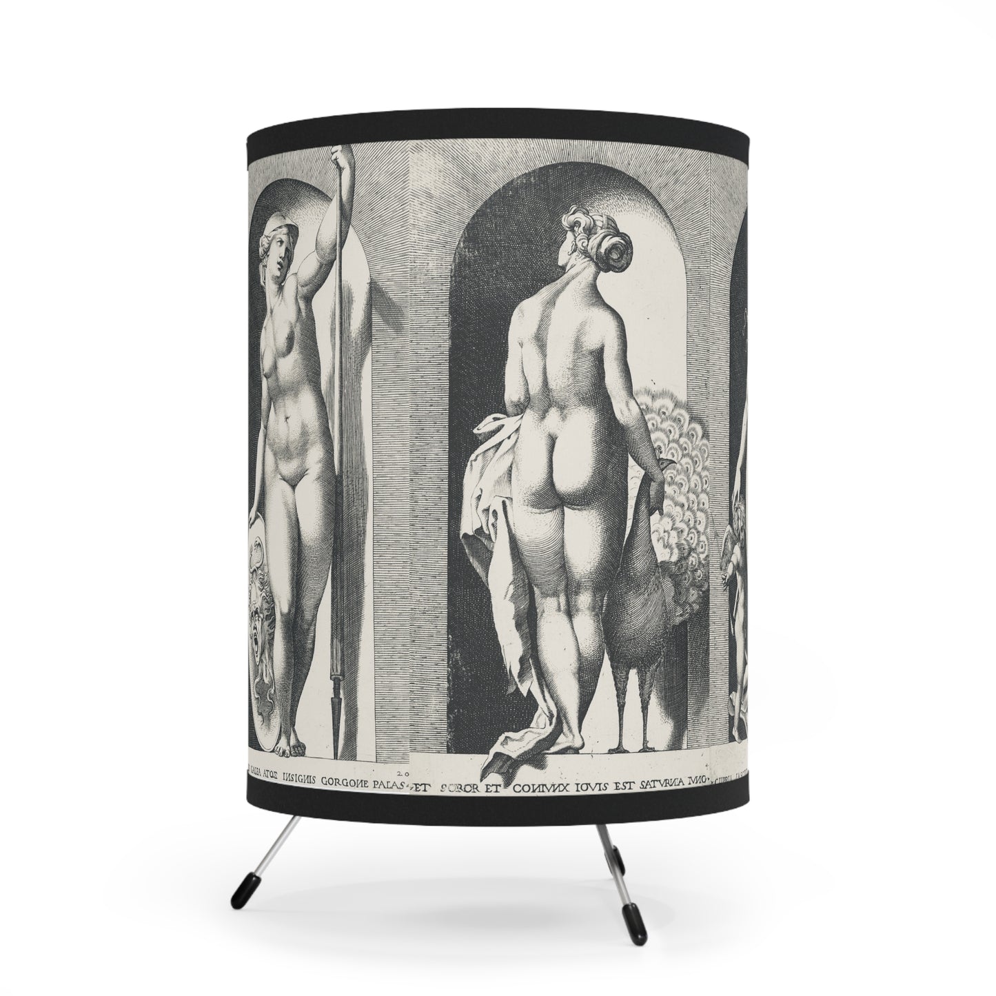 Mythological Goddesses Tripod Lamp