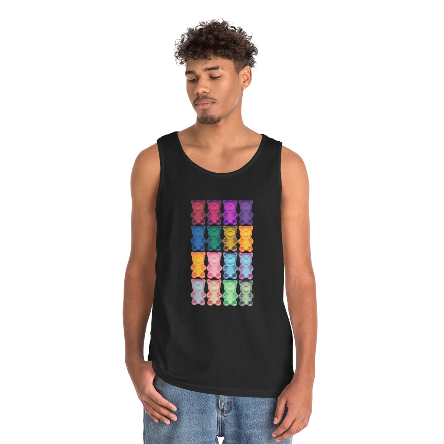 Rainbow Bear - Cotton Tank Top