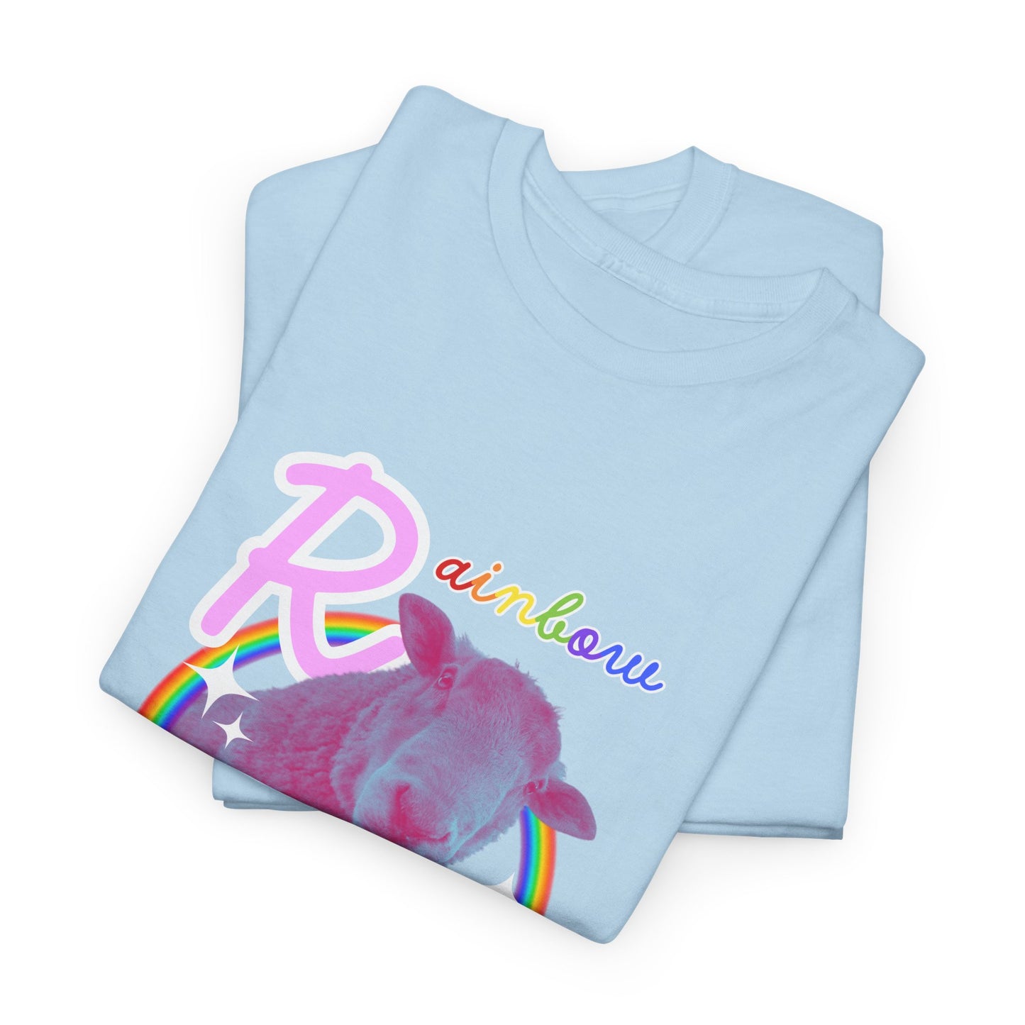 Rainbow Sheep - Heavy Cotton Tee