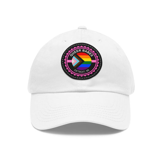 QUEER BABES - Dad Hat with Leather Patch