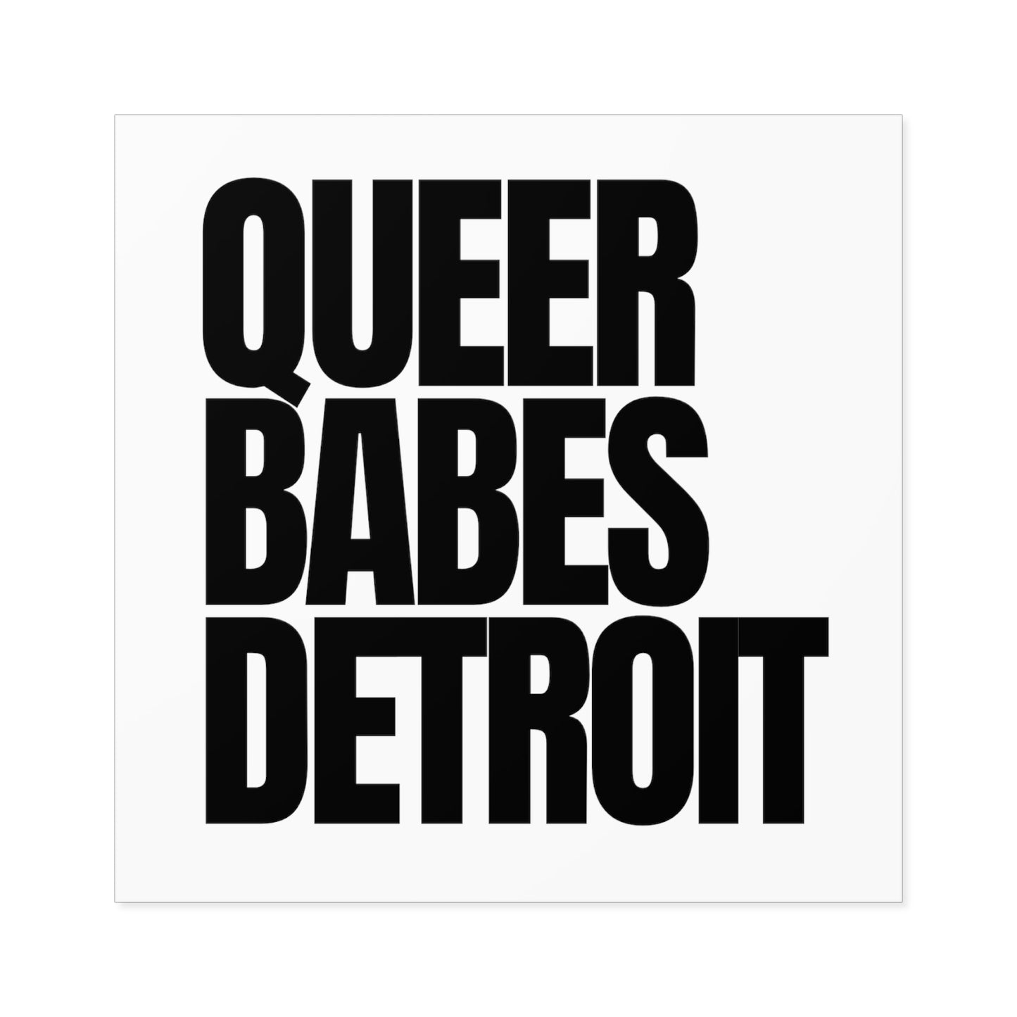 QUEER BABES DETROIT - Vinyl Sticker (Indoor\Outdoor)