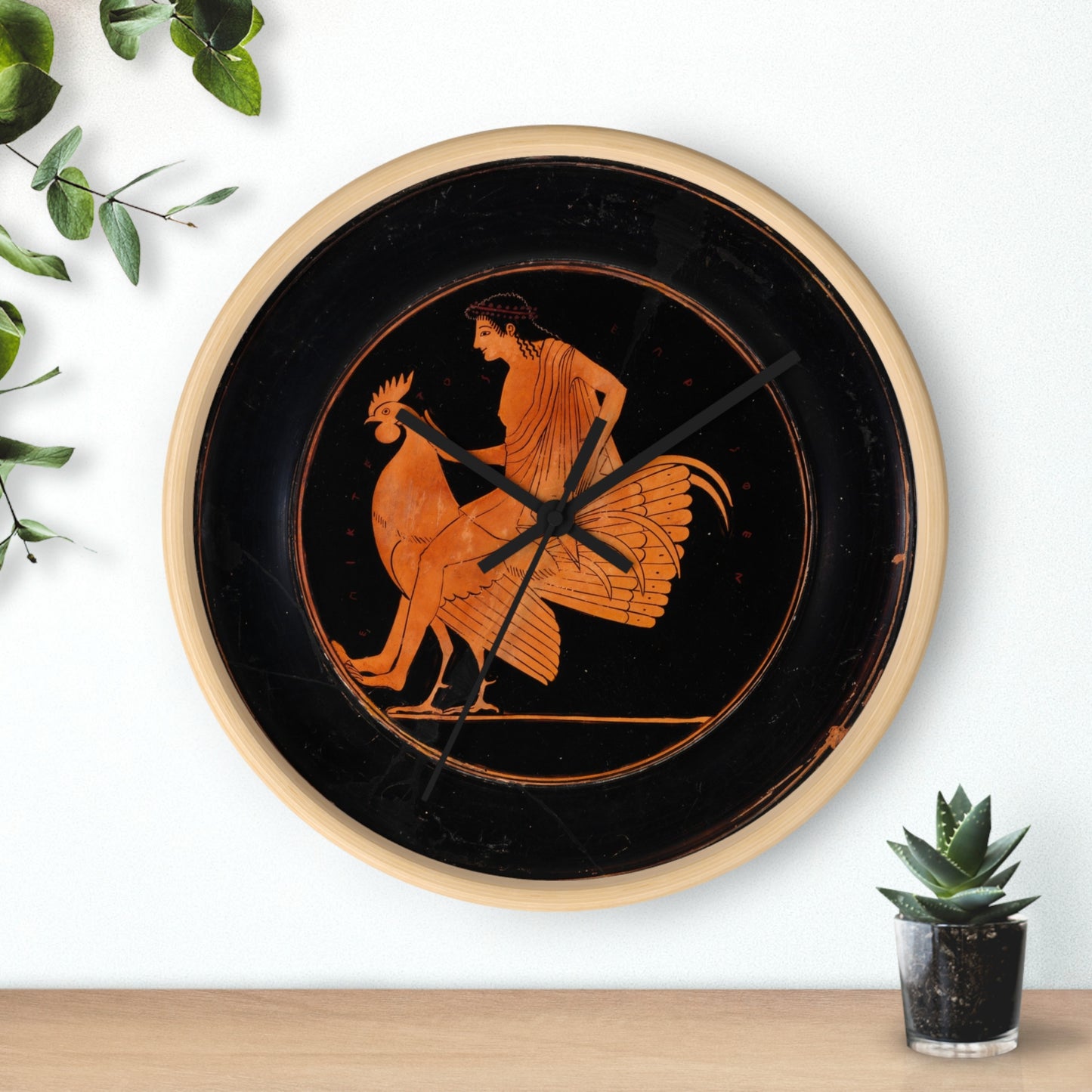 Classic Cock Riding Wall Clock