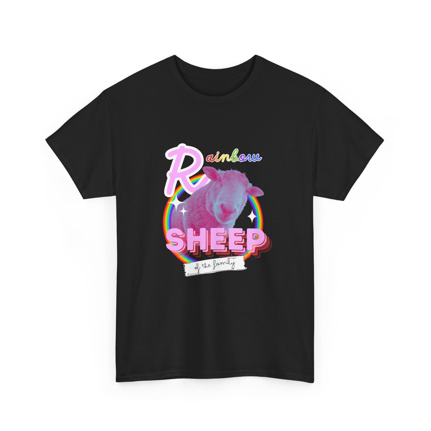 Rainbow Sheep - Heavy Cotton Tee