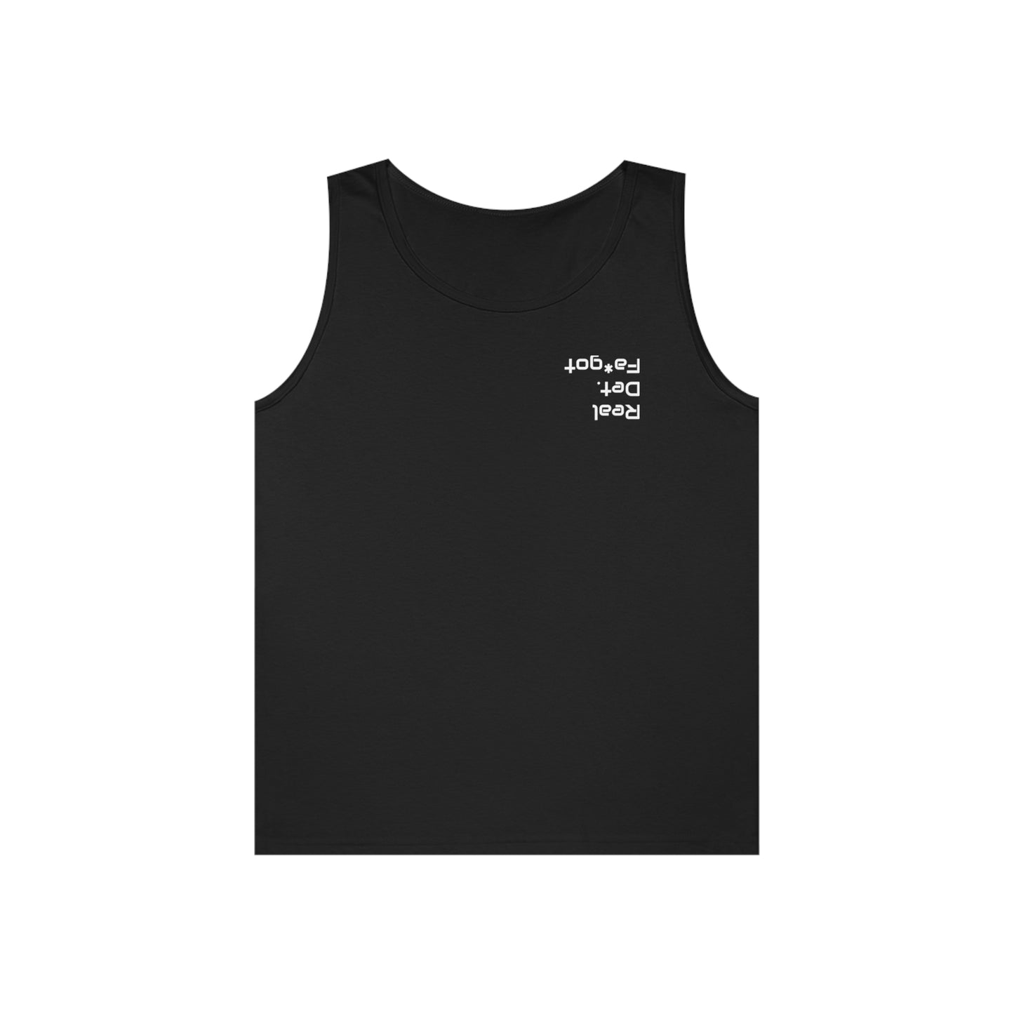 “Real Det. Fa*got” Unisex Heavy Cotton Tank Top