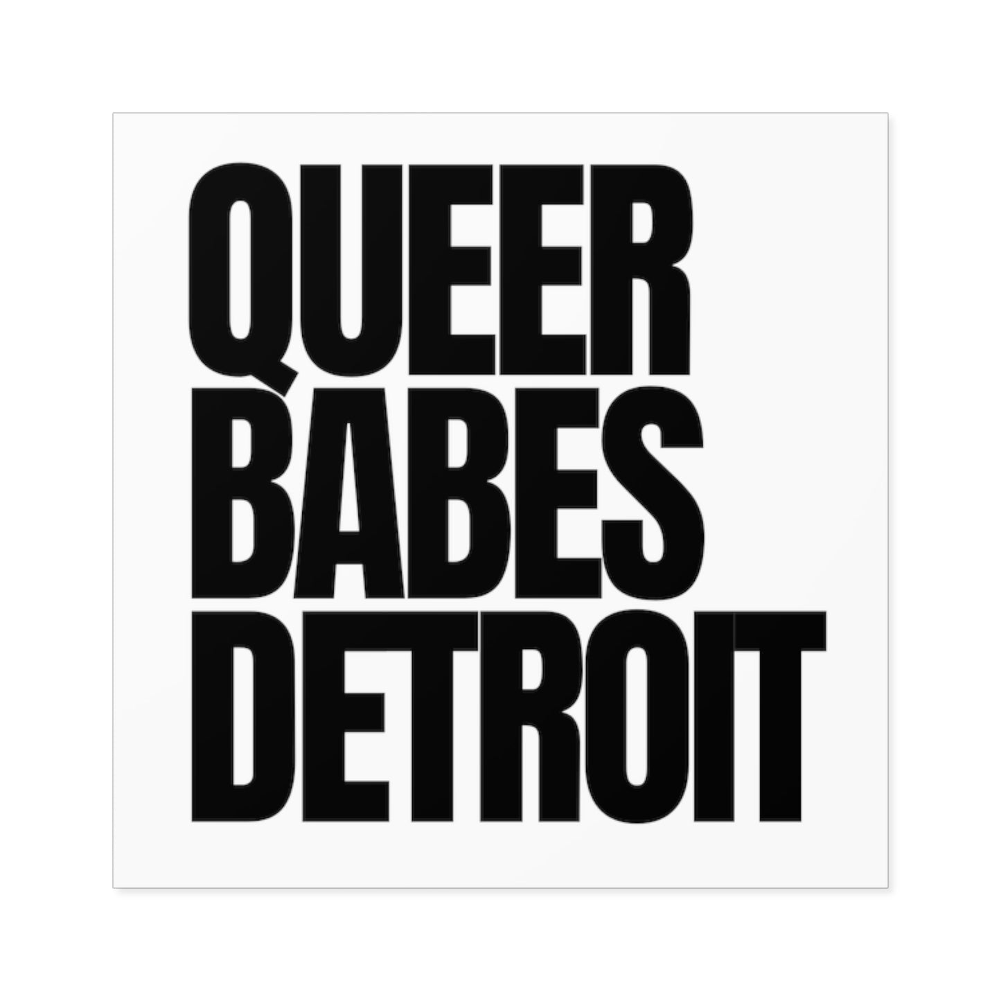 QUEER BABES DETROIT - Vinyl Sticker (Indoor\Outdoor)