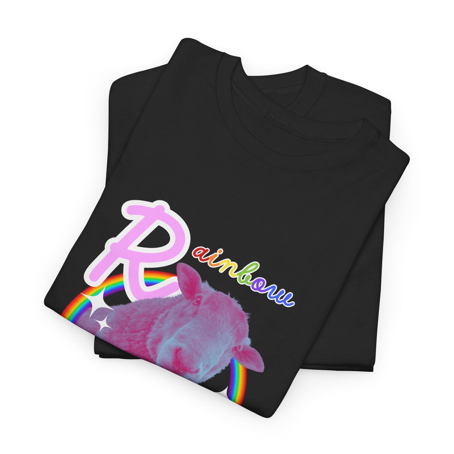 Rainbow Sheep - Heavy Cotton Tee